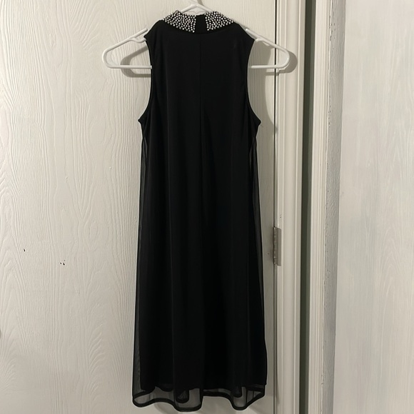 NWT Annalee + Hope Made in New York Black Midi Dress Beaded Neckline Size XS - Picture 7 of 10